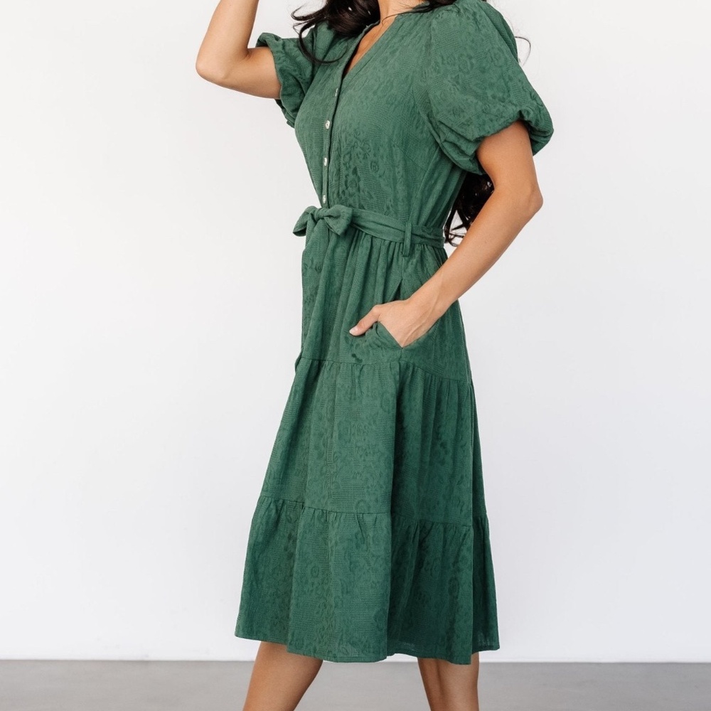 Baltic Born Philippa Midi Dress Green Size M - Picture 3 of 8
